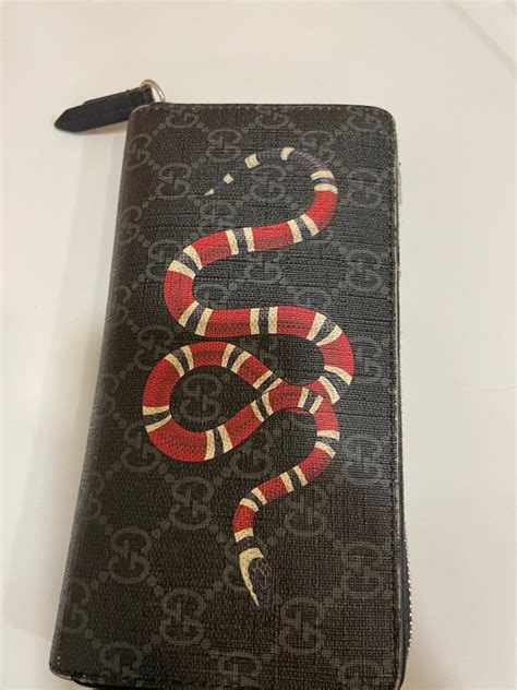 gucci kingsnake purse|Gucci wallet snake original.